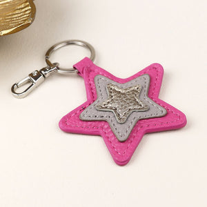 Pink Star Keyring