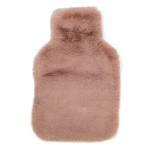 Load image into Gallery viewer, Dusky Pink Faux Fur Mini Hot Water Bottle
