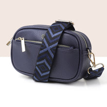 Load image into Gallery viewer, Navy Vegan Leather Small Camera Bag
