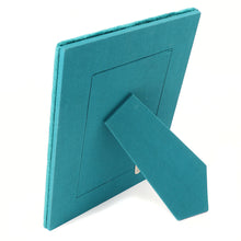 Load image into Gallery viewer, Teal Velvet Floral Photo Frame
