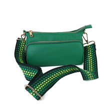 Load image into Gallery viewer, Green Vegan Leather Cross Body Bag
