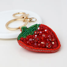 Load image into Gallery viewer, Embellished Strawberry Bag Charm-keyring
