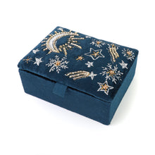 Load image into Gallery viewer, Night Sky Velvet Embroidered Jewellery Box
