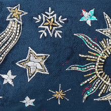 Load image into Gallery viewer, Night Sky Velvet Embroidered Make Up Pouch
