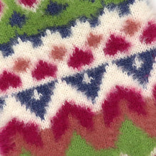 Load image into Gallery viewer, Fluffy Blue Lime/Pink Knit Hot Water Bottle
