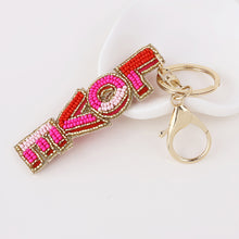 Load image into Gallery viewer, Love Pink Keyring
