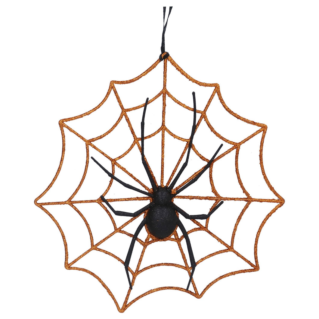 Spider on Glitter Web Dec