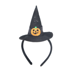 Witch Hat with Pumpkin Hairband