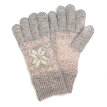 Load image into Gallery viewer, Grey Nordic Fleece Lined Gloves
