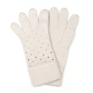 Oatmeal Gloves with Studs