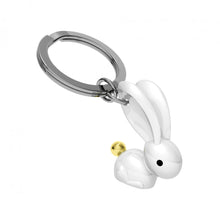 Load image into Gallery viewer, White Bunny Keyring
