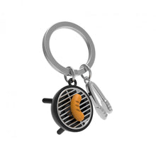 Load image into Gallery viewer, Black &amp; Chrome BBQ Keyring
