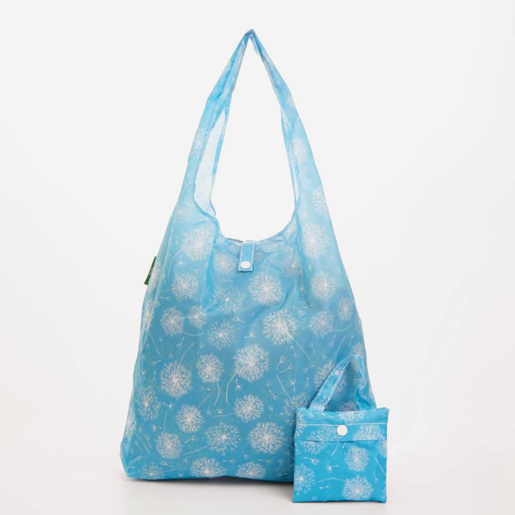 Dandelion Eco Foldable Shopping Bag Blue
