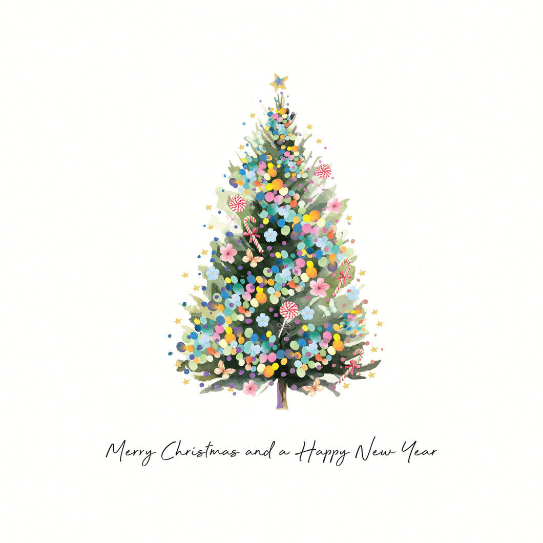 Luxury Christmas Cards Box of 6 - Xmas Tree