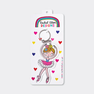 Acrylic Keyring Ballerina