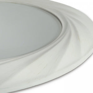 Barley Twist Mirror Off White