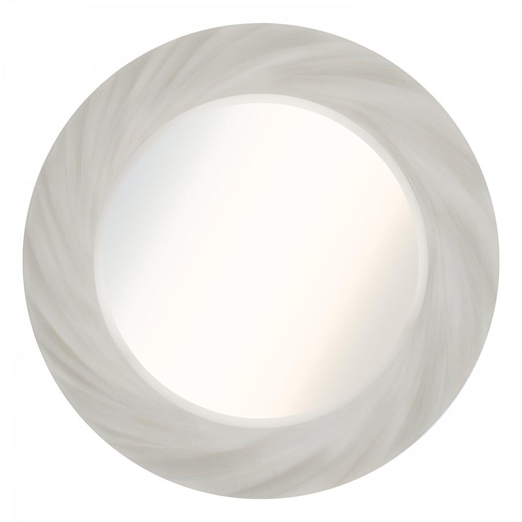 Barley Twist Mirror Off White