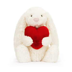 Bashful Red Love Heart Bunny Little