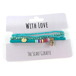 With Love Bracelet Set - Turquoise