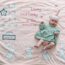 Load image into Gallery viewer, Bunnies Milestone Blanket
