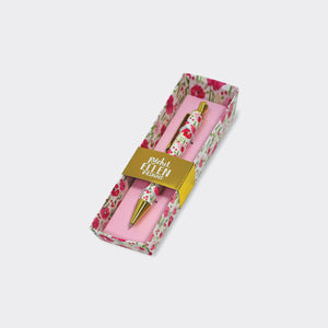 Boxed Pen Pink Floral