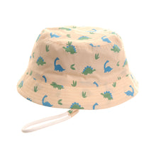 Load image into Gallery viewer, Blue/Green Dinos Sun Hat
