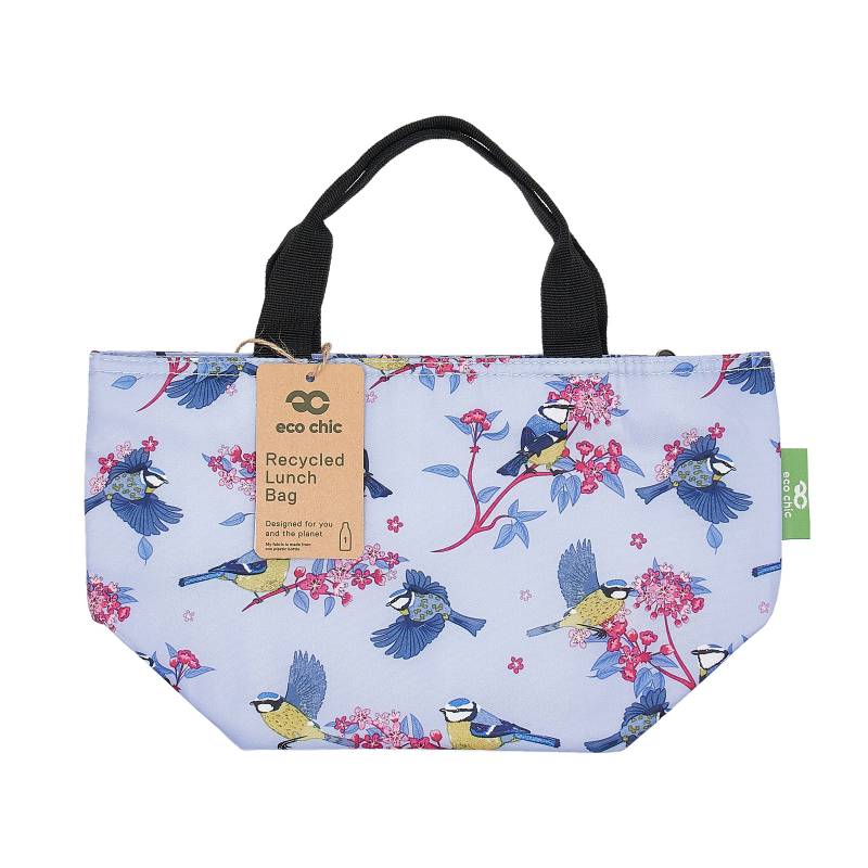 Lilac Blue Tits Lunch Bag