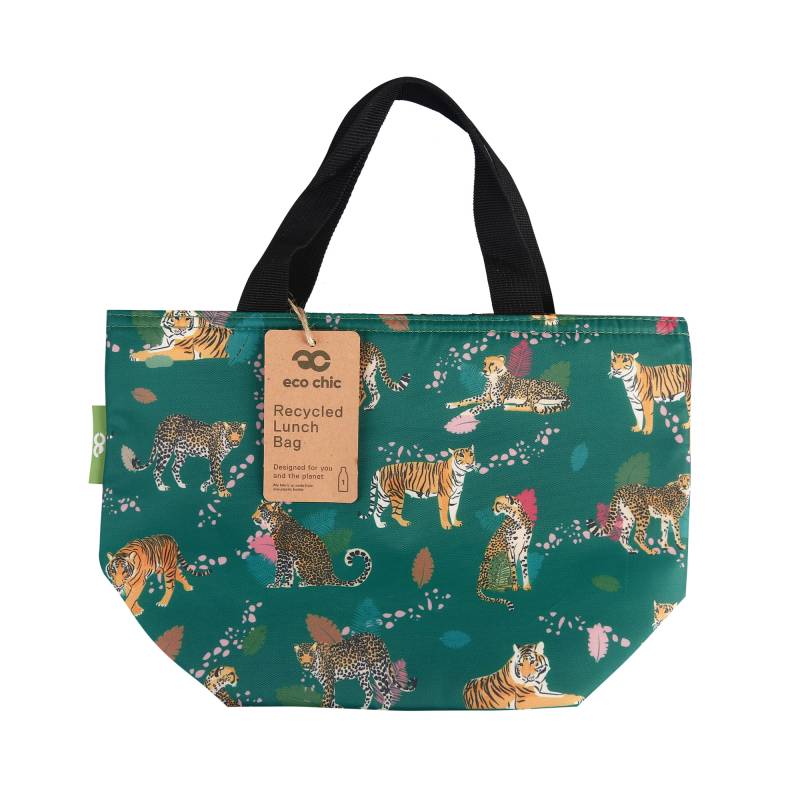 Green Big Cats Lunch Bag