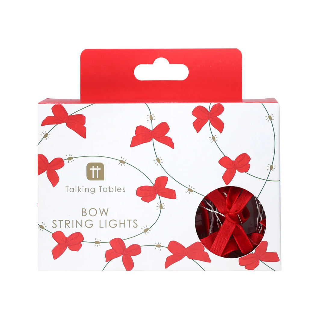 Candy Christmas Bow String Lights