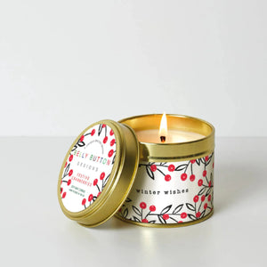 Winter Wishes- Berries Tin Candle