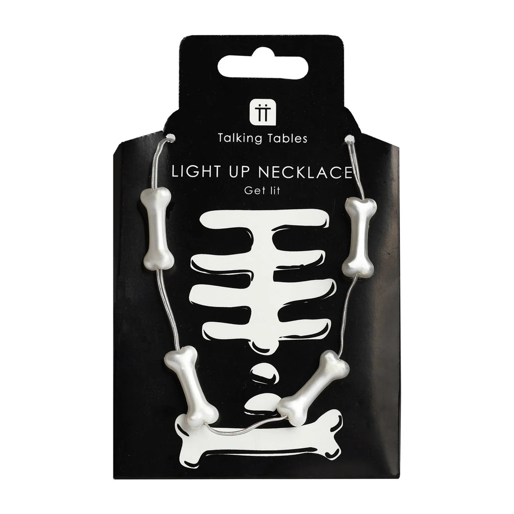 Skeleton Bone Light-Up Necklace