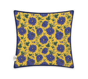 M&G Blue Flower Cushion