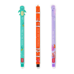 Set of 3 Erasable Pens -Under The Sea