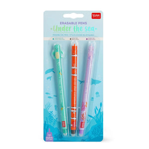 Set of 3 Erasable Pens -Under The Sea