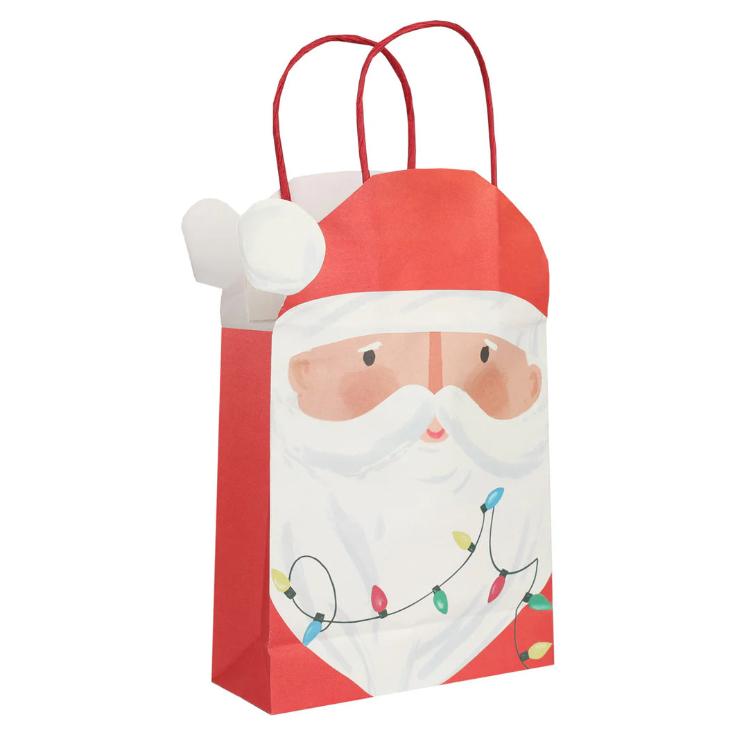 Fun Guy Santa Christmas Paper Gift Bags