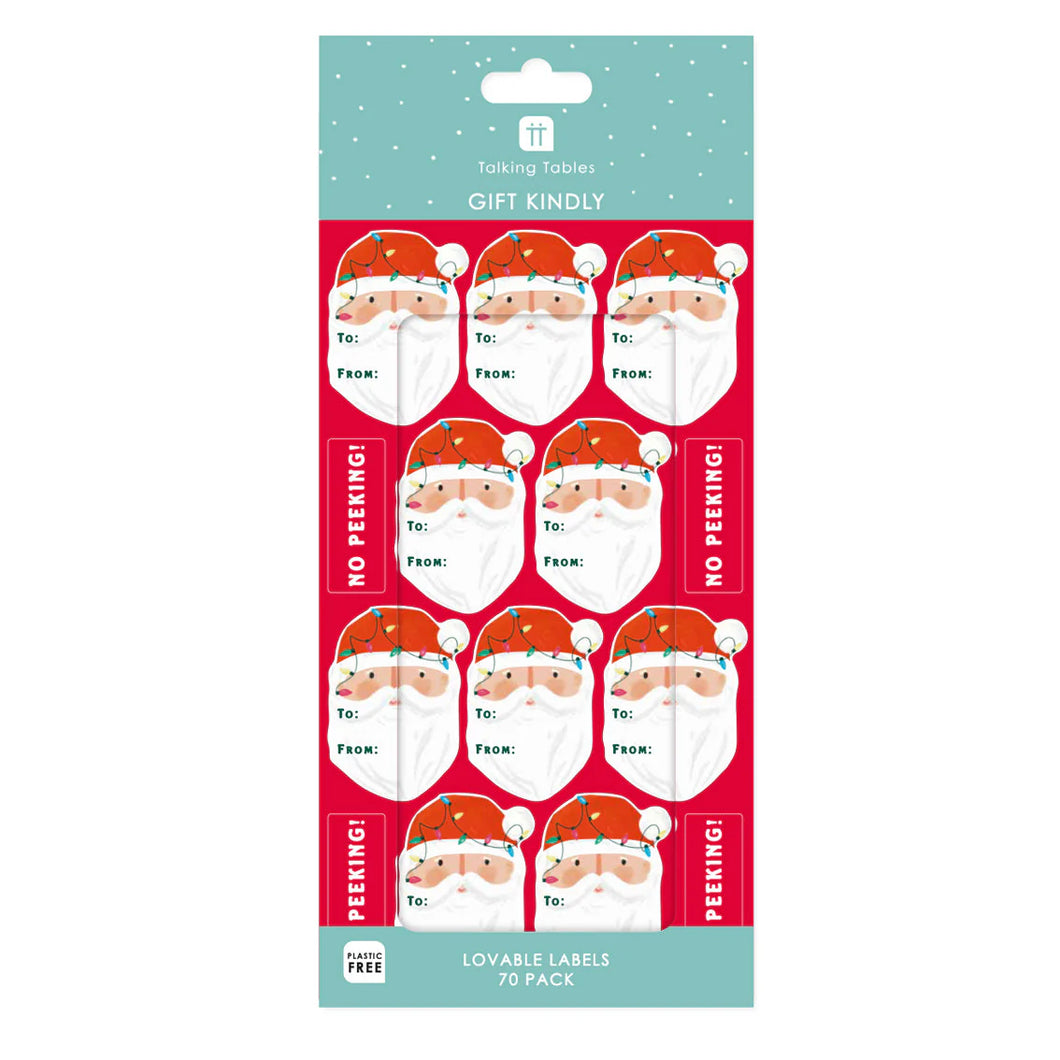 Fun Guy Santa Christmas Stickers – The Loft Home