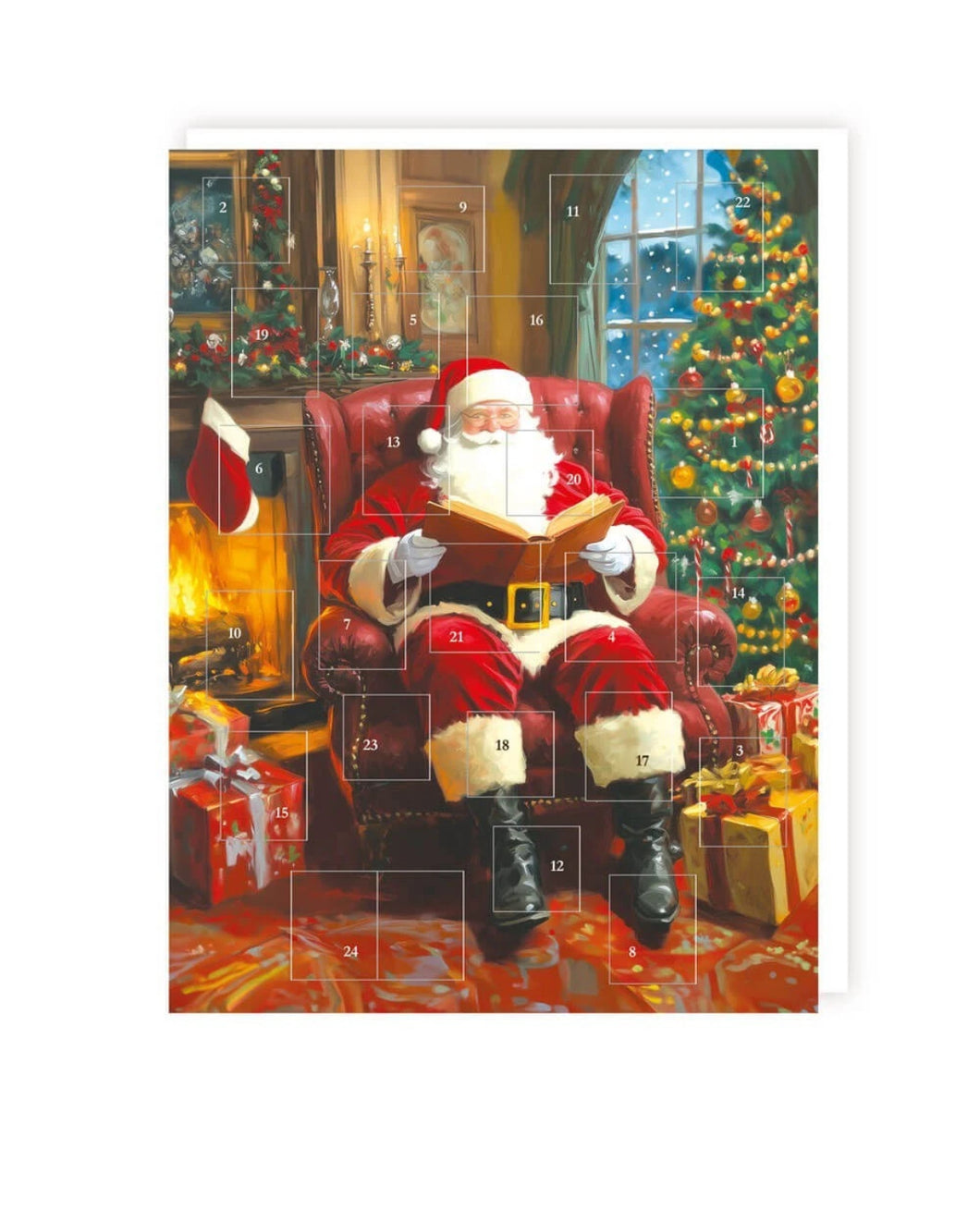 Advent Calendar - Santa By the Fireside