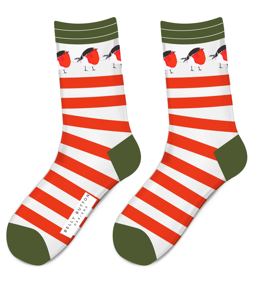 Robin & Stripe Socks