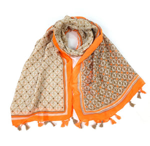 Chocolate Patterned Scarf