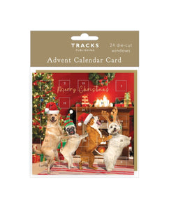 Advent Card - Dog Conga