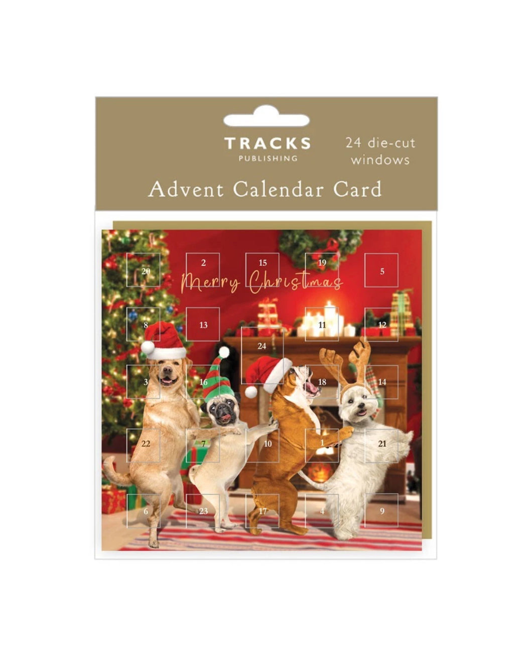 Advent Card - Dog Conga