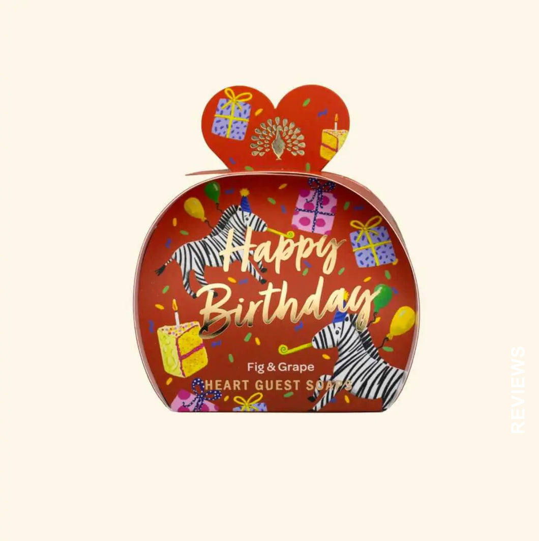 Fig & Grape Happy Birthday Heart Soap