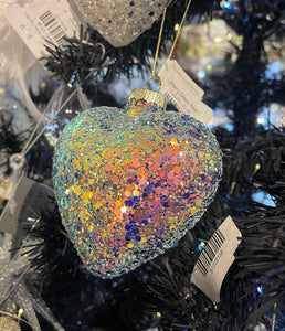 Glittery Glass Heart
