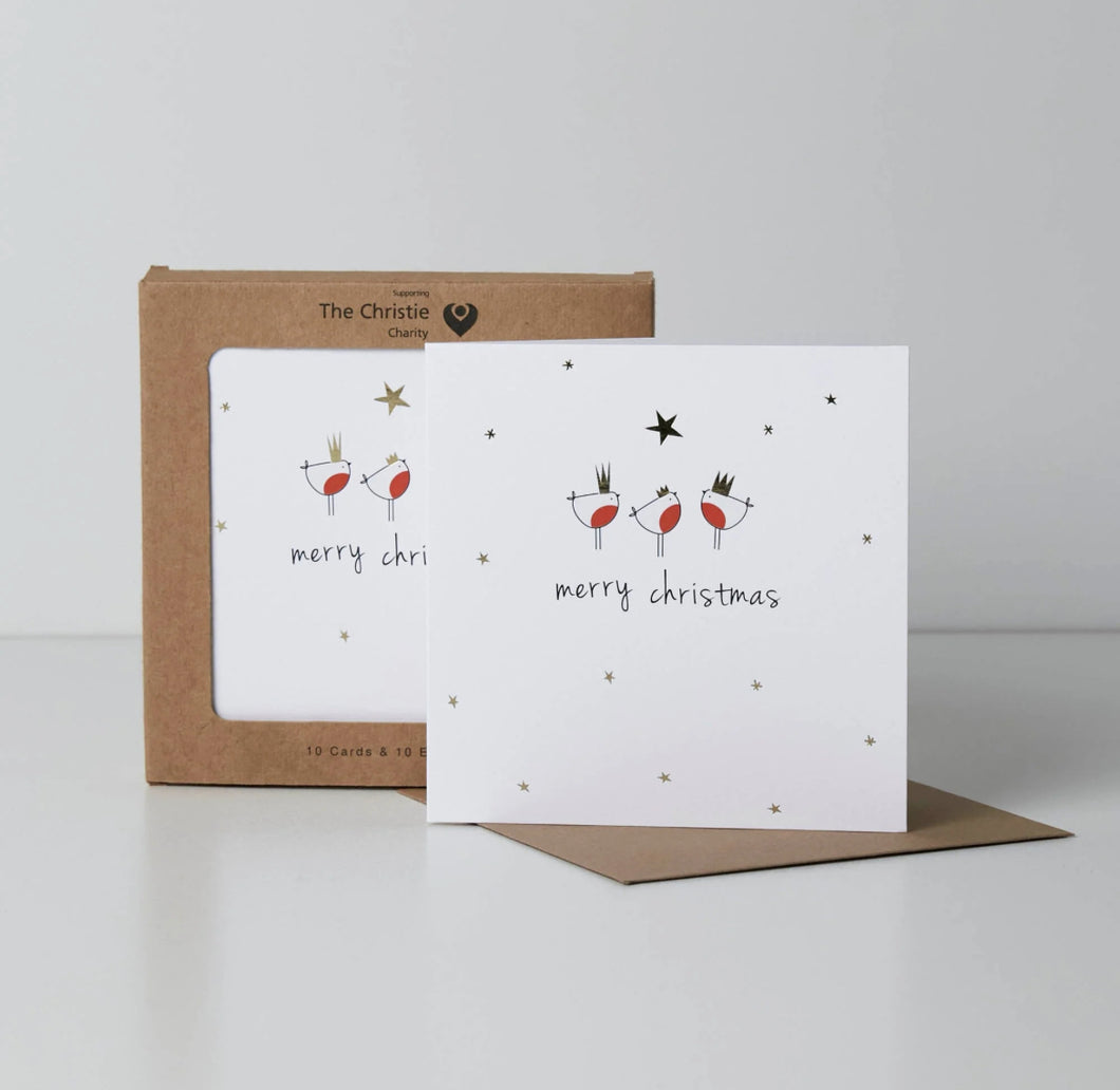 Charity Three Robins  Pack 10