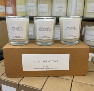 Set of 3 Votives Relaxing/Meditation/Sensual