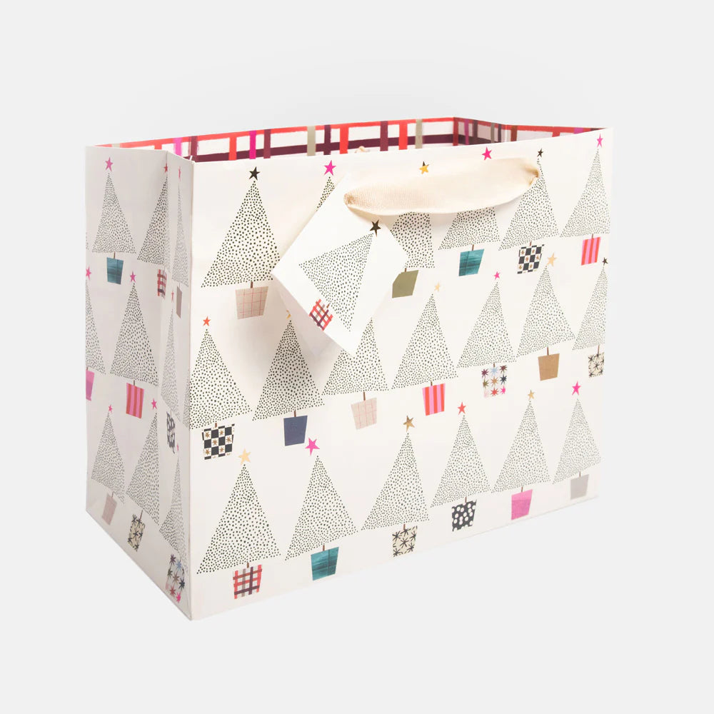 Dotty Trees Landscape Christmas Gift Bag