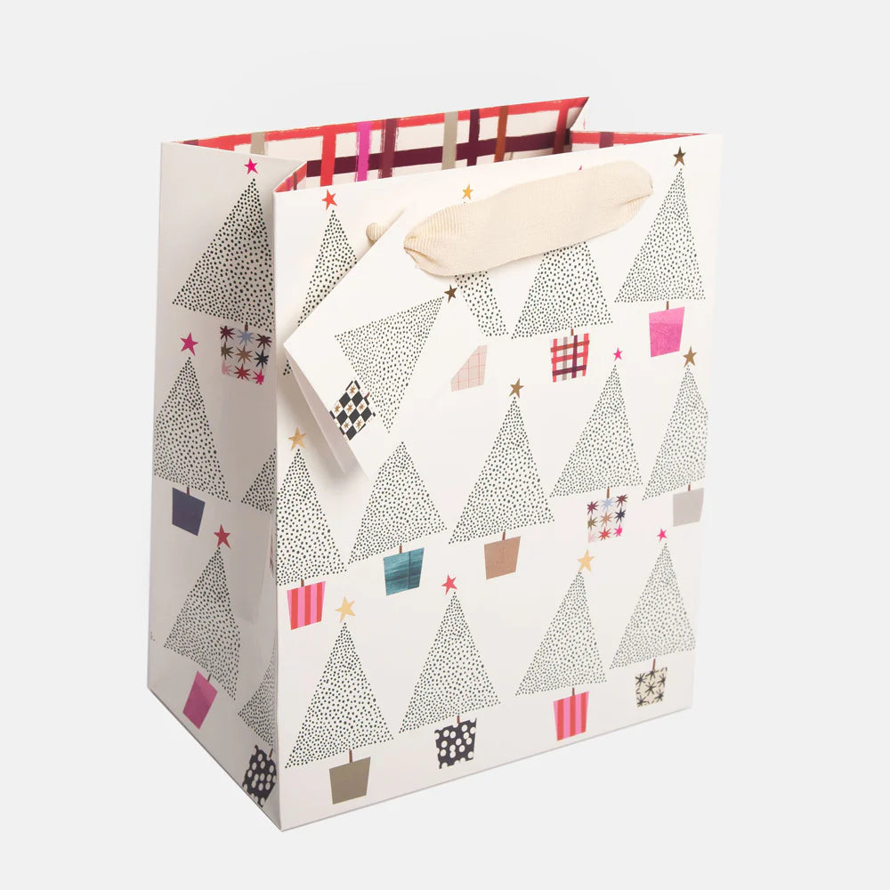 Dotty Trees Medium Christmas Gift Bag