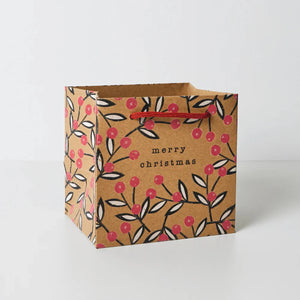 Woodcut Berries Mug Gift Bag