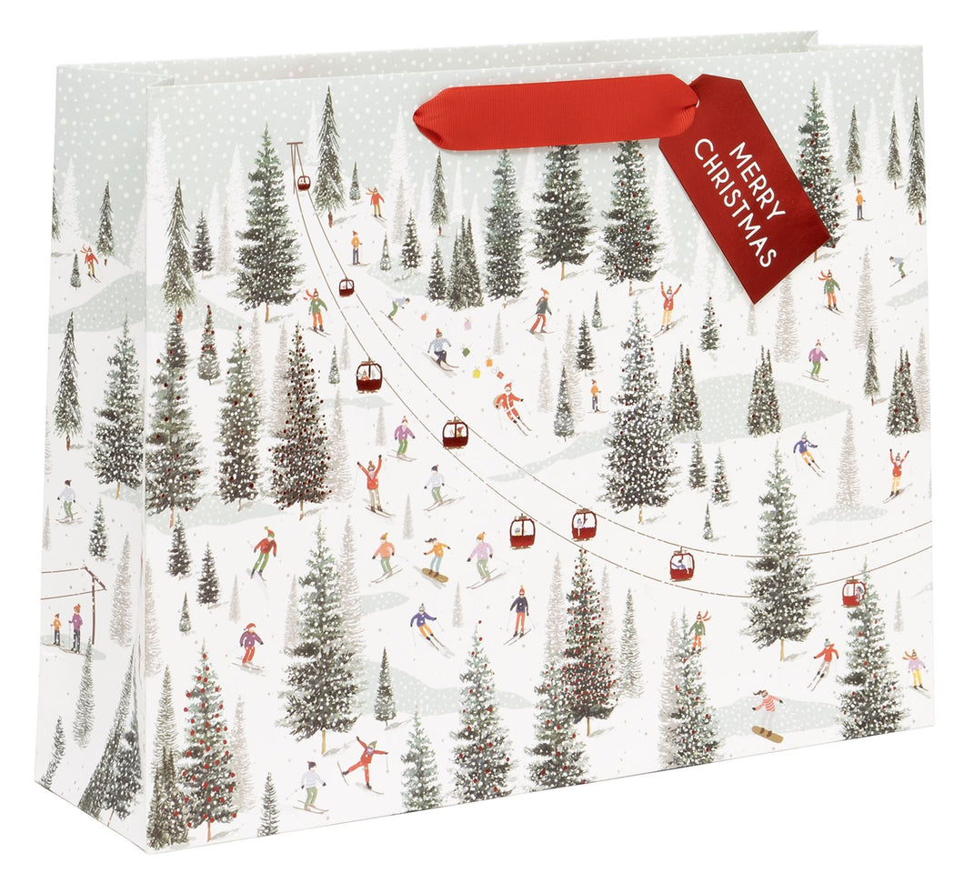 Christmas on the Piste Gift Bag - Large