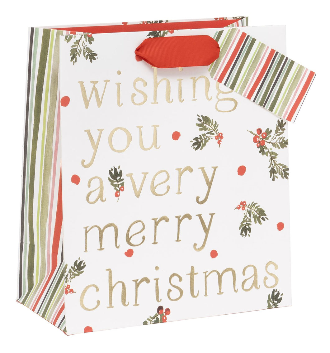 Christmas Wishes Gift Bag - Medium